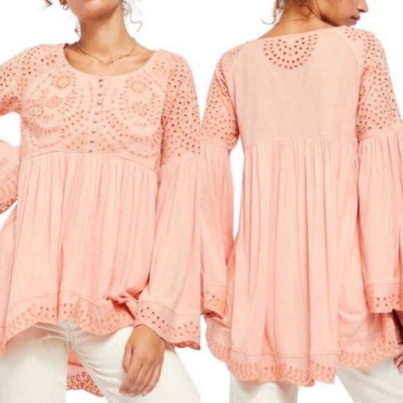 Free People, Sea of Love Blouse, Size M - Picture 5 of 10